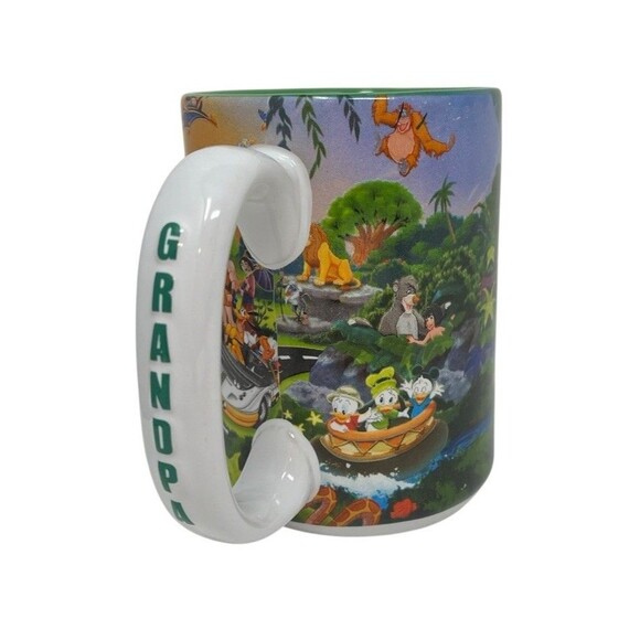 Walt Disney World 3D Mug Grandpa Four Parks One World Monorail Mickey Coffee Cup - Picture 4 of 13